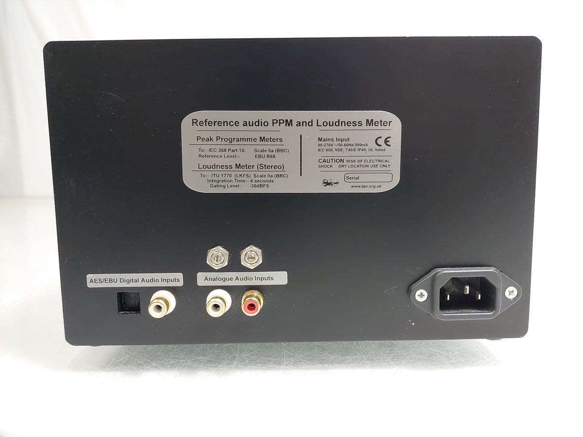 BPR Reference Audio LDB ITU Broadcast PPM & Loudness Meter BS.1770