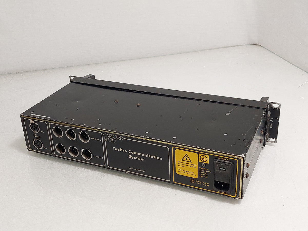 Canford Audio Tecpro MS721 2-Circuit Wired Intercom Master Station Rackmount