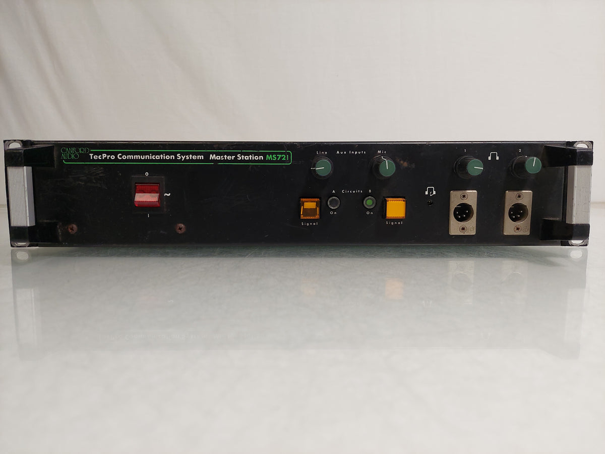 Canford Audio Tecpro MS721 2-Circuit Wired Intercom Master Station Rackmount