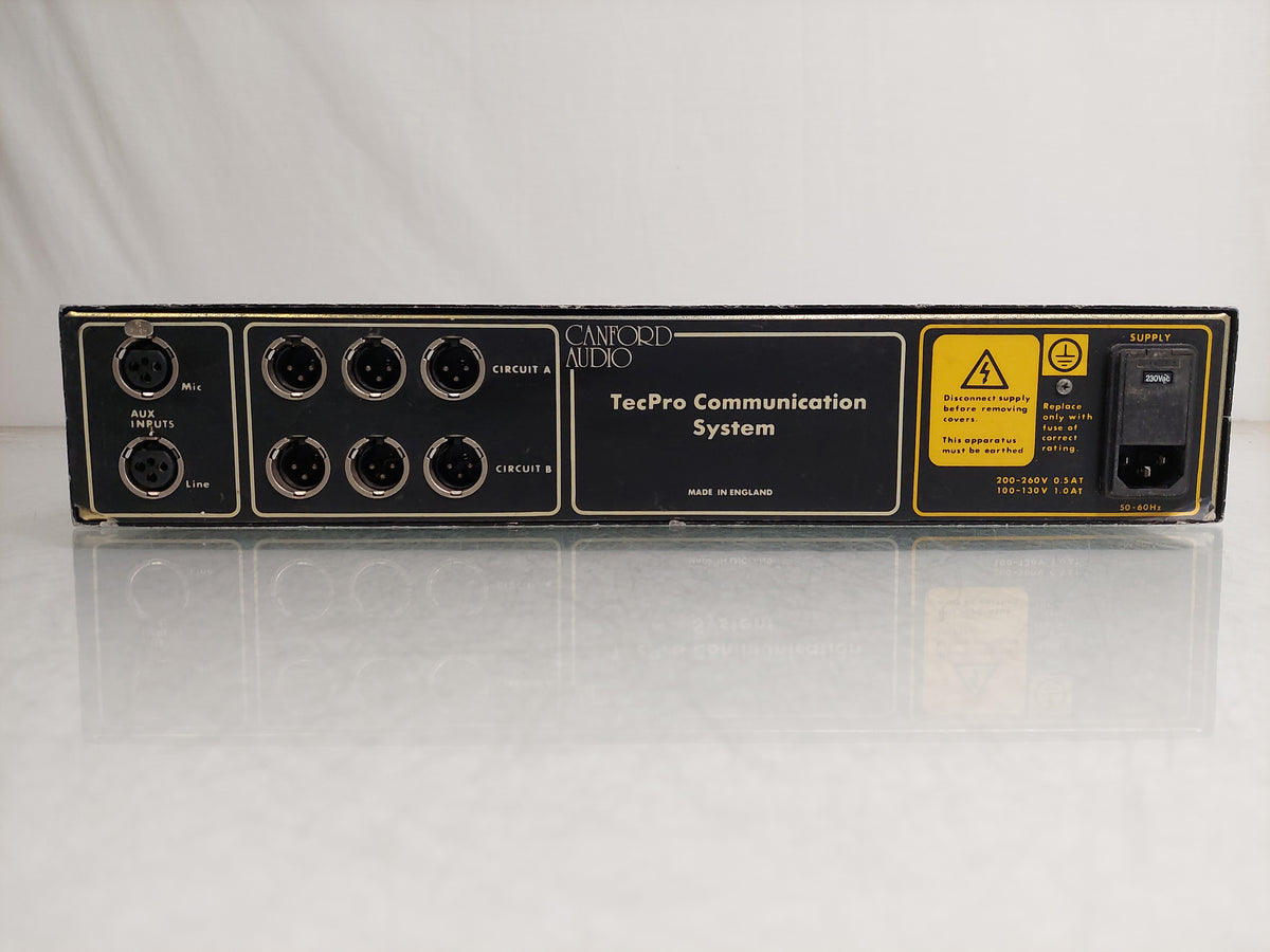 Canford Audio Tecpro MS721 2-Circuit Wired Intercom Master Station Rackmount