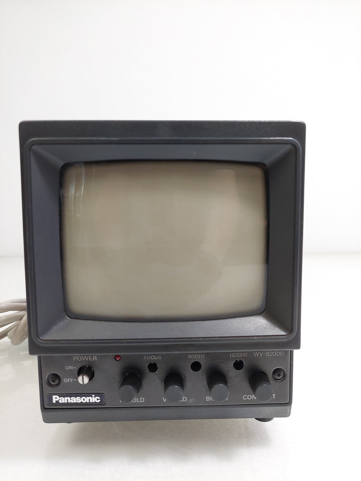 Panasonic WV-5200B/B 5in B&W CRT CCTV Video Monitor BNC 600TVL Faulty Burn-In
