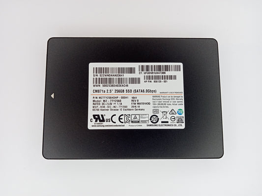 Samsung CM871a MZ-7TY2560 256GB 2.5" Solid State Drive SATA