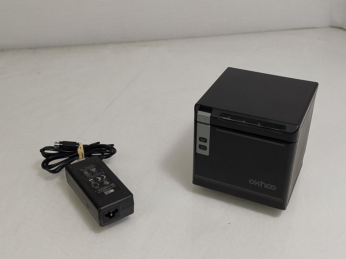 Oxhoo TP85 80mm Thermal POS Receipt Printer USB Serial Ethernet PSU Tested