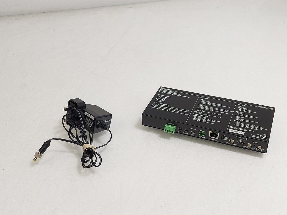 Lightware MMX4x2-HT200 4x2 4K HDMI HDBaseT Matrix Switcher PSU Power Tested