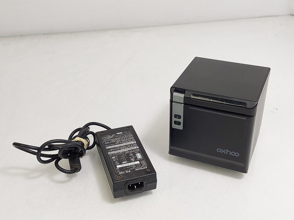 Oxhoo TP85 80mm Thermal POS Receipt Printer USB Serial Ethernet PSU Tested
