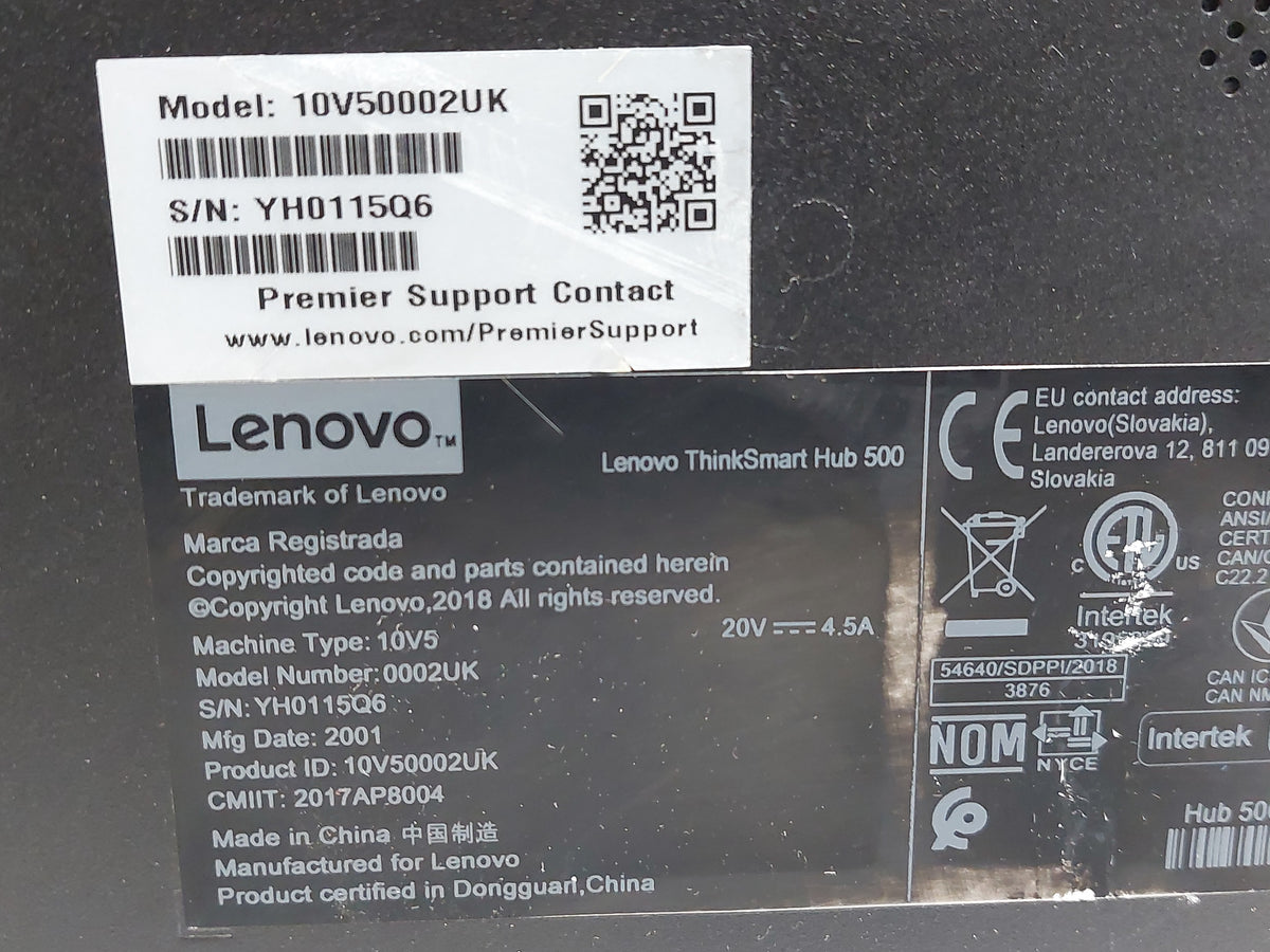 Lenovo ThinkSmart Hub 500 10V50002SG i5-7500T 8GB 128GB SSD Win11 Touchscreen