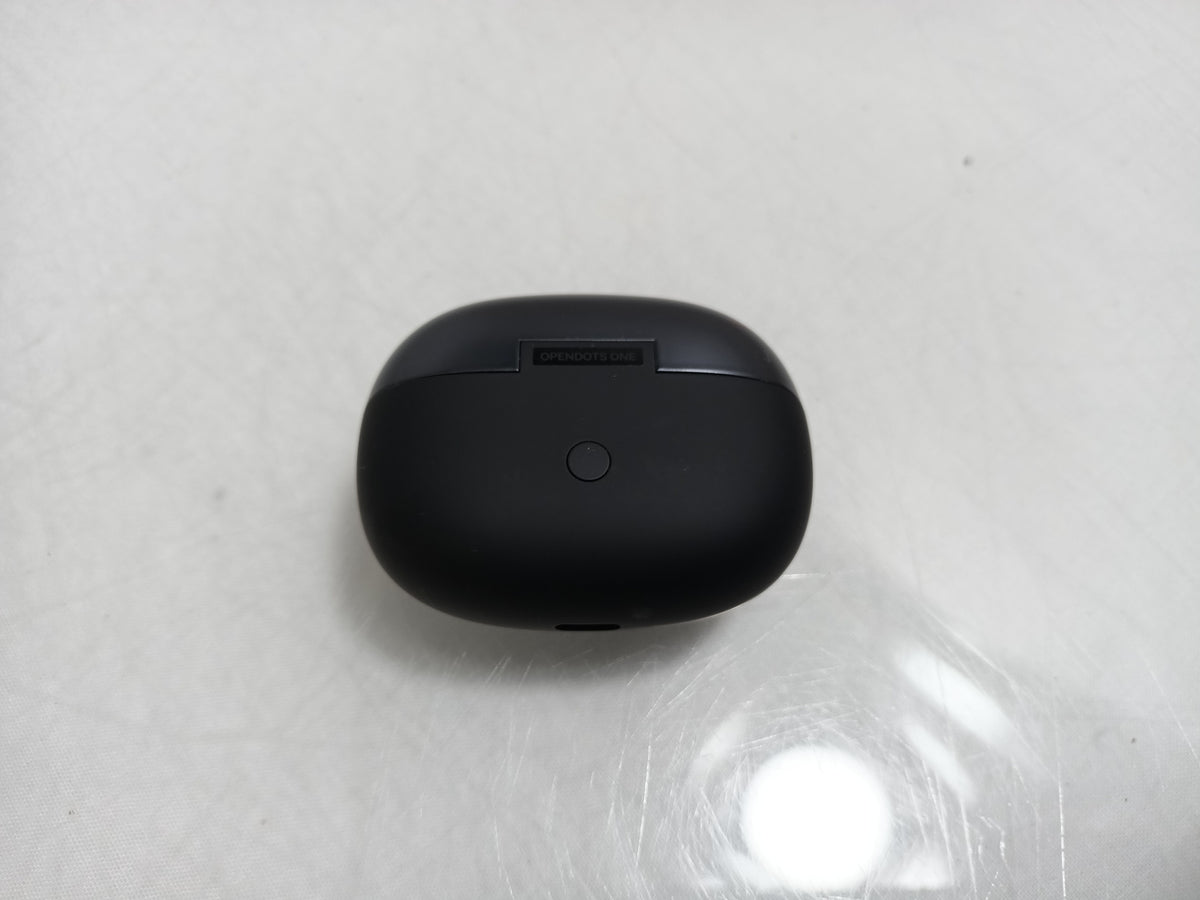 Shokz OpenDots ONE E310 Open-Ear Bluetooth Earbuds Black Charging Case Box