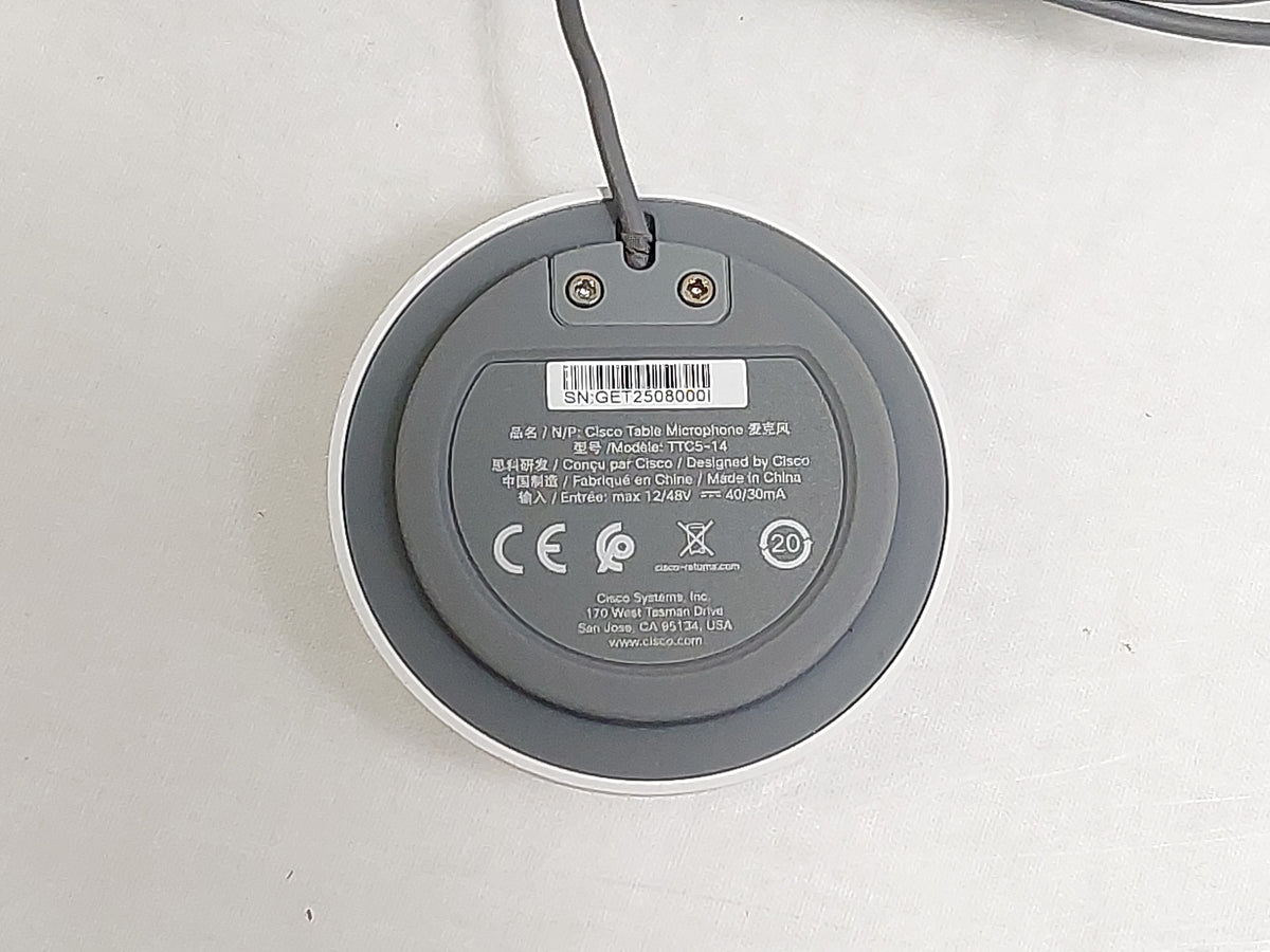 Cisco CS-MIC-TABLE-J TTC5-14 Table Microphone 3.5mm Jack 7.5m New