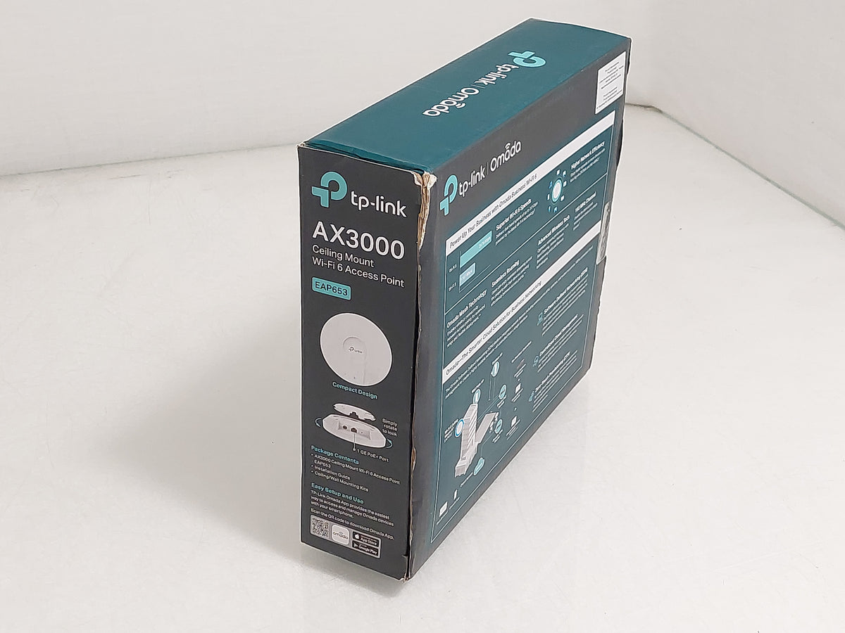 TP-Link Omada EAP653 AX3000 WiFi 6 PoE+ Ceiling Mount Wireless Access Point