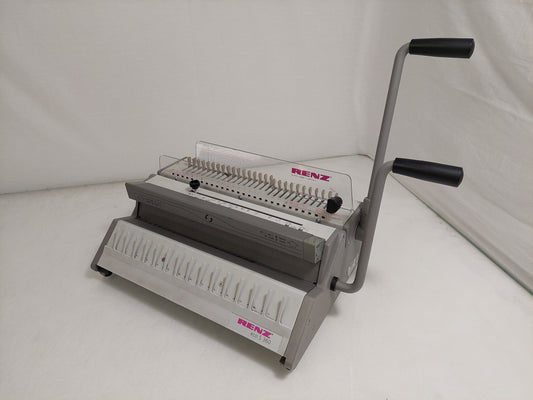 Renz ECO S 360 2:1 Wire Binding Machine Manual Punch 28 Selectable Pins Tested