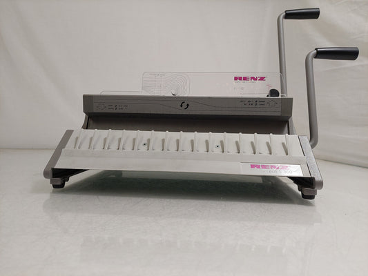 Renz ECO S 360 2:1 Wire Binding Machine Manual Punch 28 Selectable Pins Tested