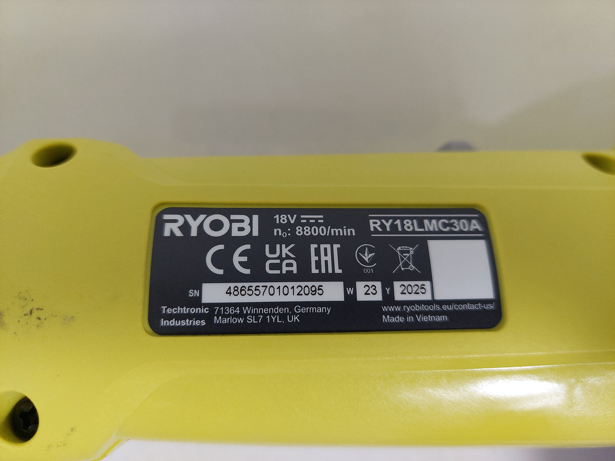 Ryobi ONE+ RY18LMC30A-0 18V 30cm 3-in-1 Mower Trimmer Edger No Battery