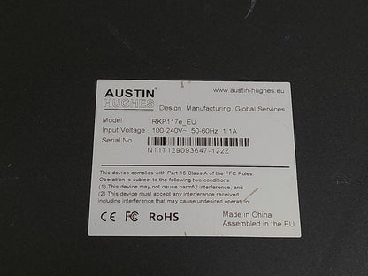 Austin Hughes RKP117e_EU 17in 1U LCD KVM Console Drawer Touchpad Tested