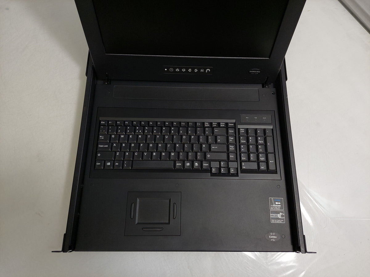 Austin Hughes RKP117e_EU 17in 1U LCD KVM Console Drawer Touchpad Tested