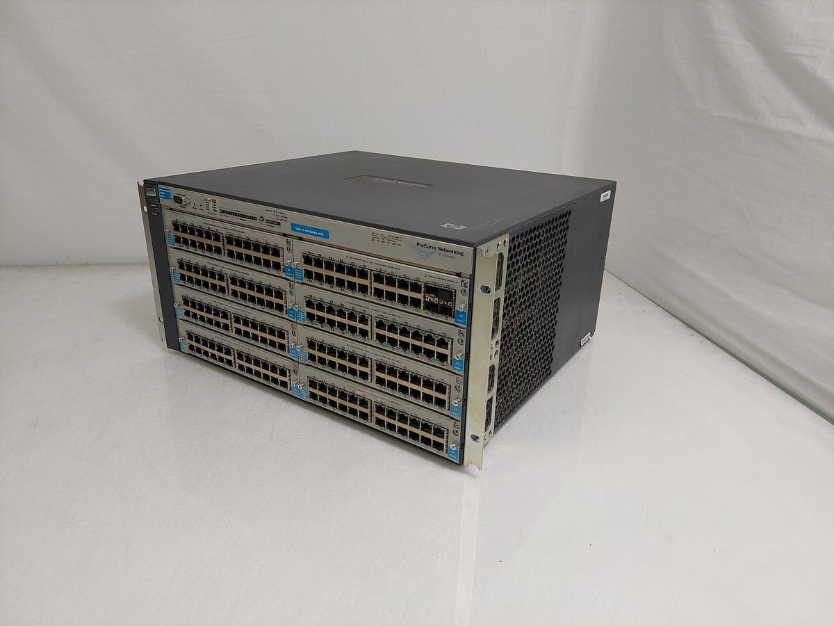 HP ProCurve Switch 4208vl J8773A with 7x 24-Port 10/100/1000Base-T & 1x 20-Port 10/100/1000Base-T + 4-Port SFP Module