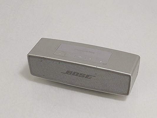 Bose SoundLink Mini II Bluetooth Portable Speaker Silver Tested No Micro-USB