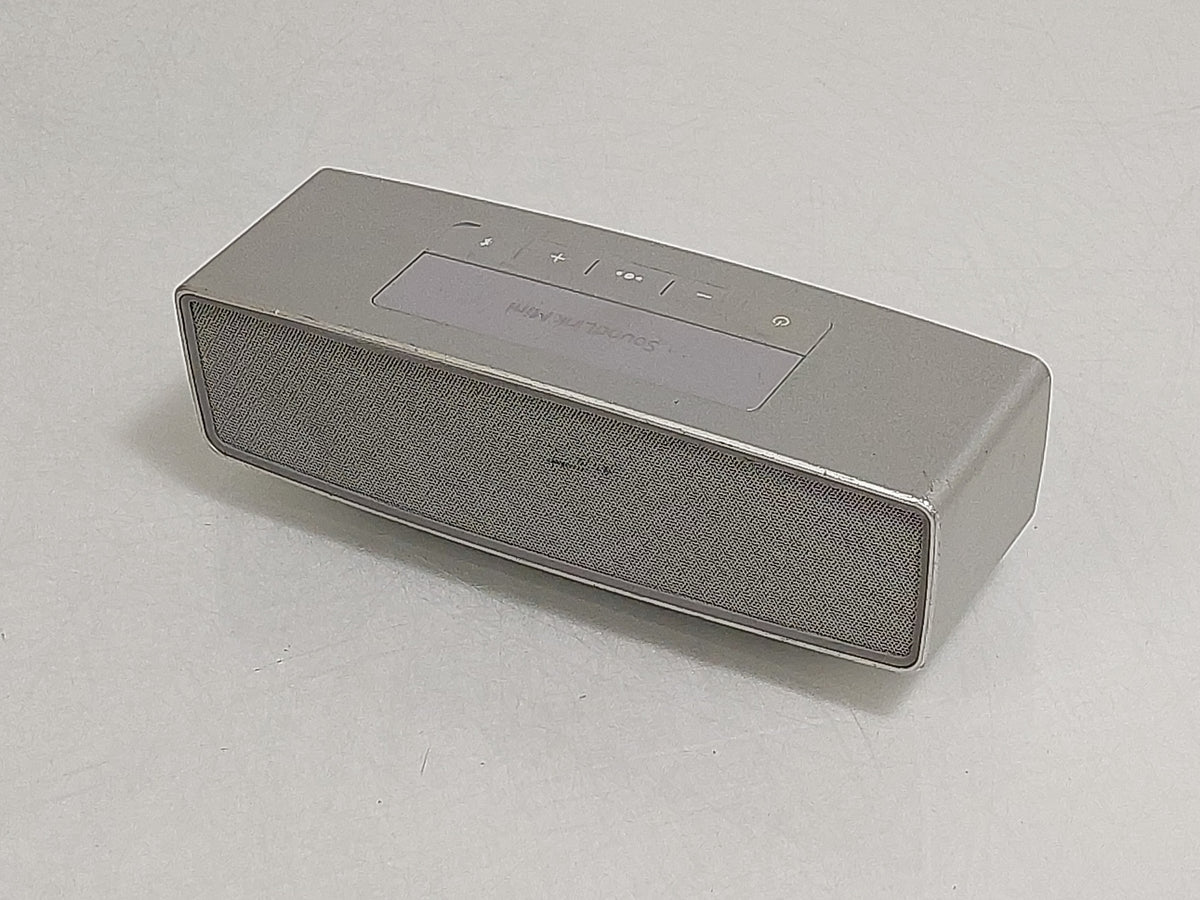 Bose SoundLink Mini II Bluetooth Portable Speaker Silver Tested No Micro-USB