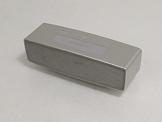 Bose SoundLink Mini II Bluetooth Portable Speaker Silver Tested No Micro-USB
