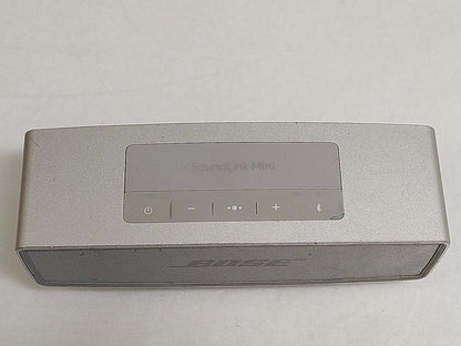 Bose SoundLink Mini II Bluetooth Portable Speaker Silver Tested No Micro-USB