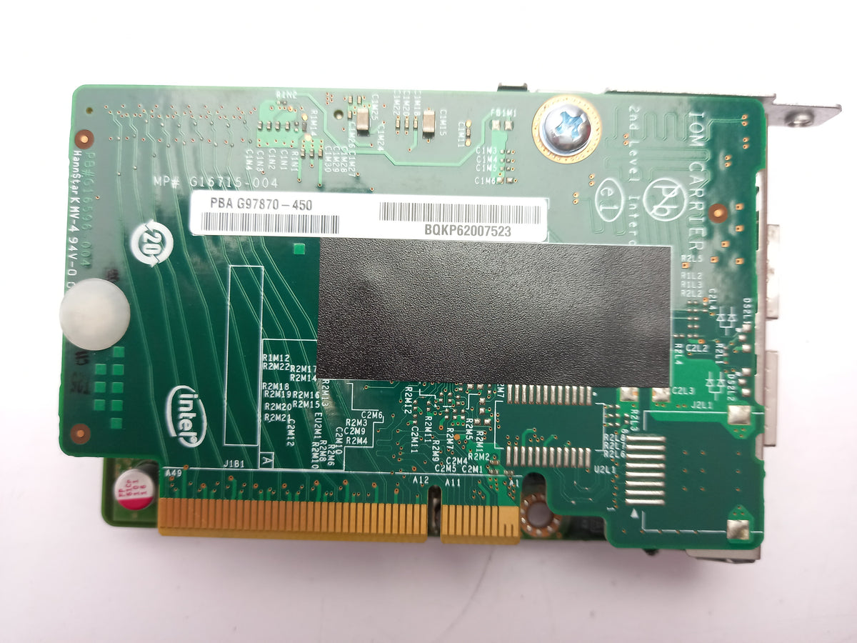 Intel Dual Port 10GB IO Module & IOM Carrier Card G23589-251 G97870-450