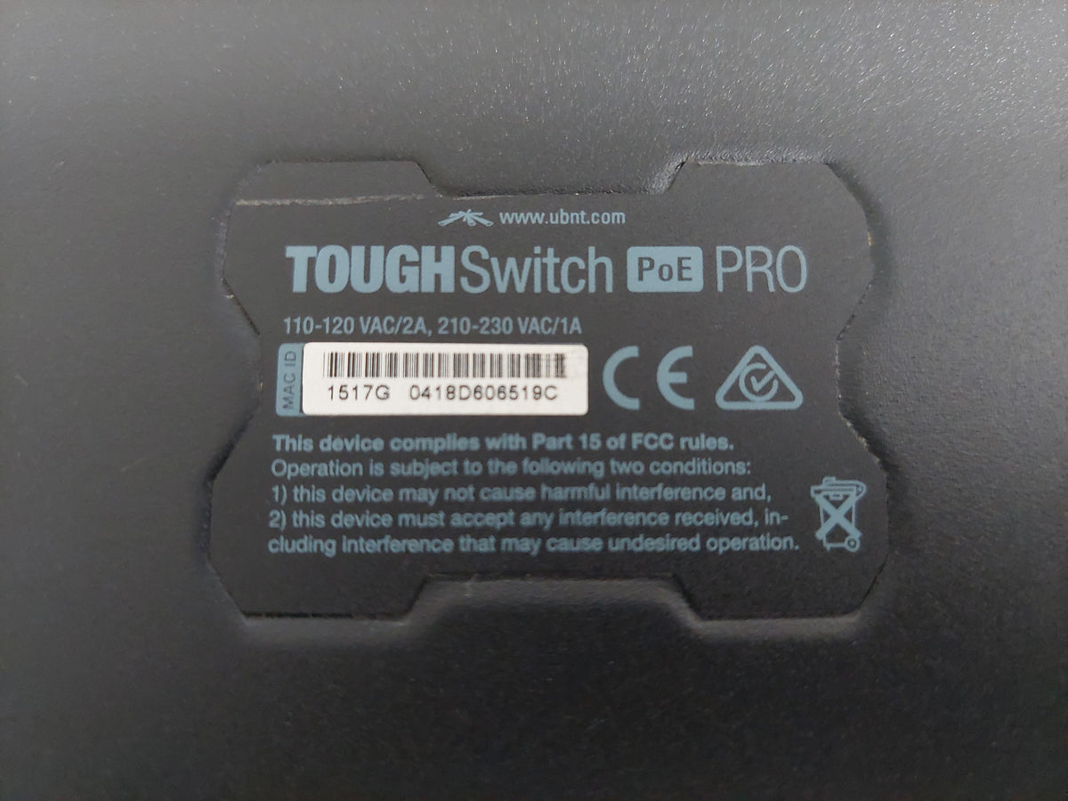 Ubiquiti TOUGHSwitch PoE PRO TS-8-PRO 8-Port Gigabit Passive PoE Managed Switch