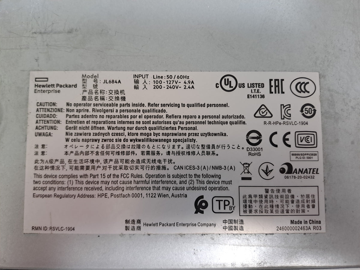 HPE Aruba Instant On 1930 JL684A 24-Port PoE+ 370W 4x10G SFP+ Managed Switch