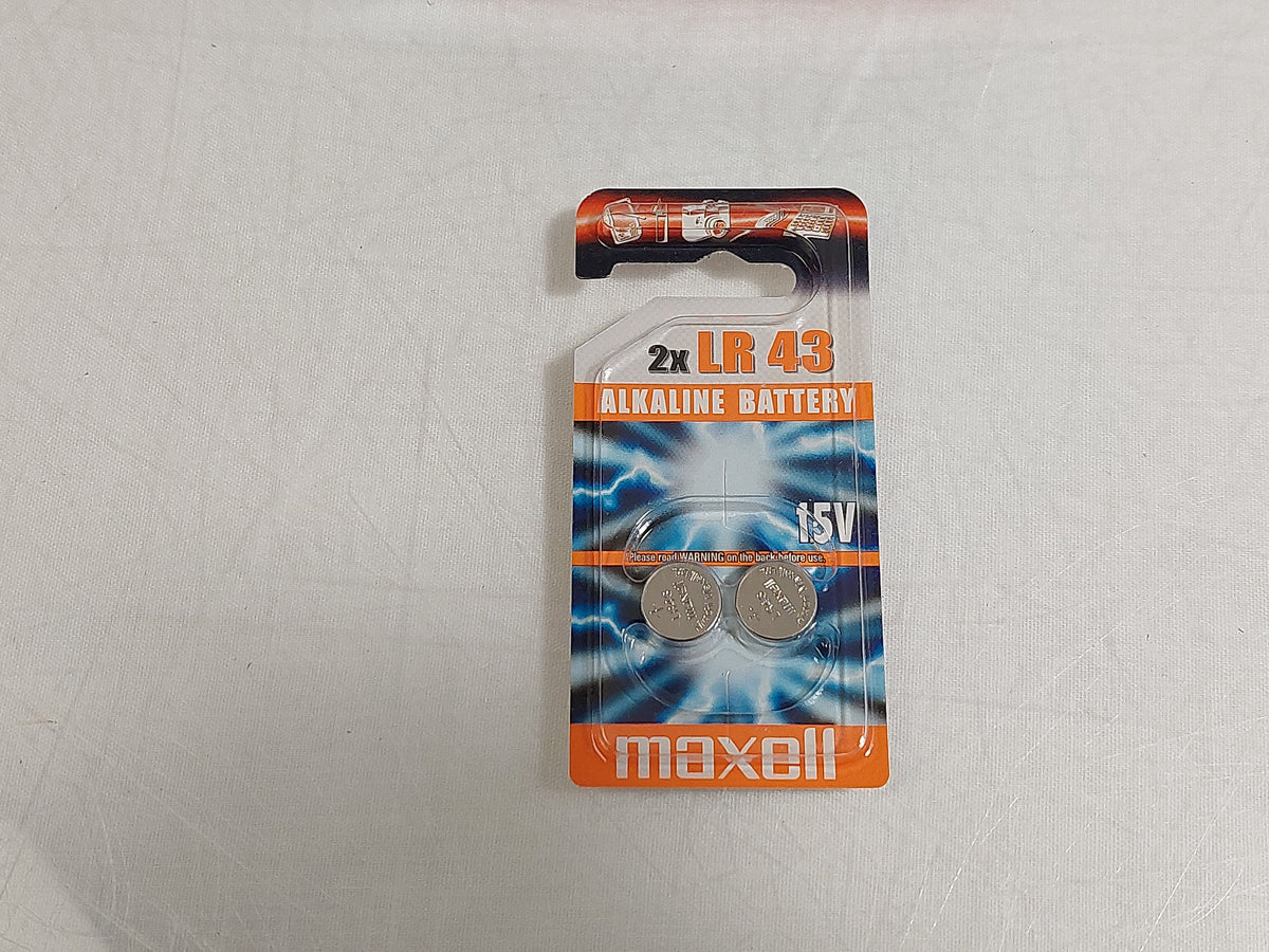 Maxell LR43 AG12 1.5V Alkaline Button Cell Batteries 100 Pack New