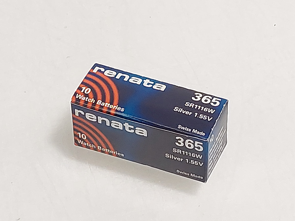 Renata 365 SR1116W 1.55V Silver Oxide Watch Batteries 10 Pack New
