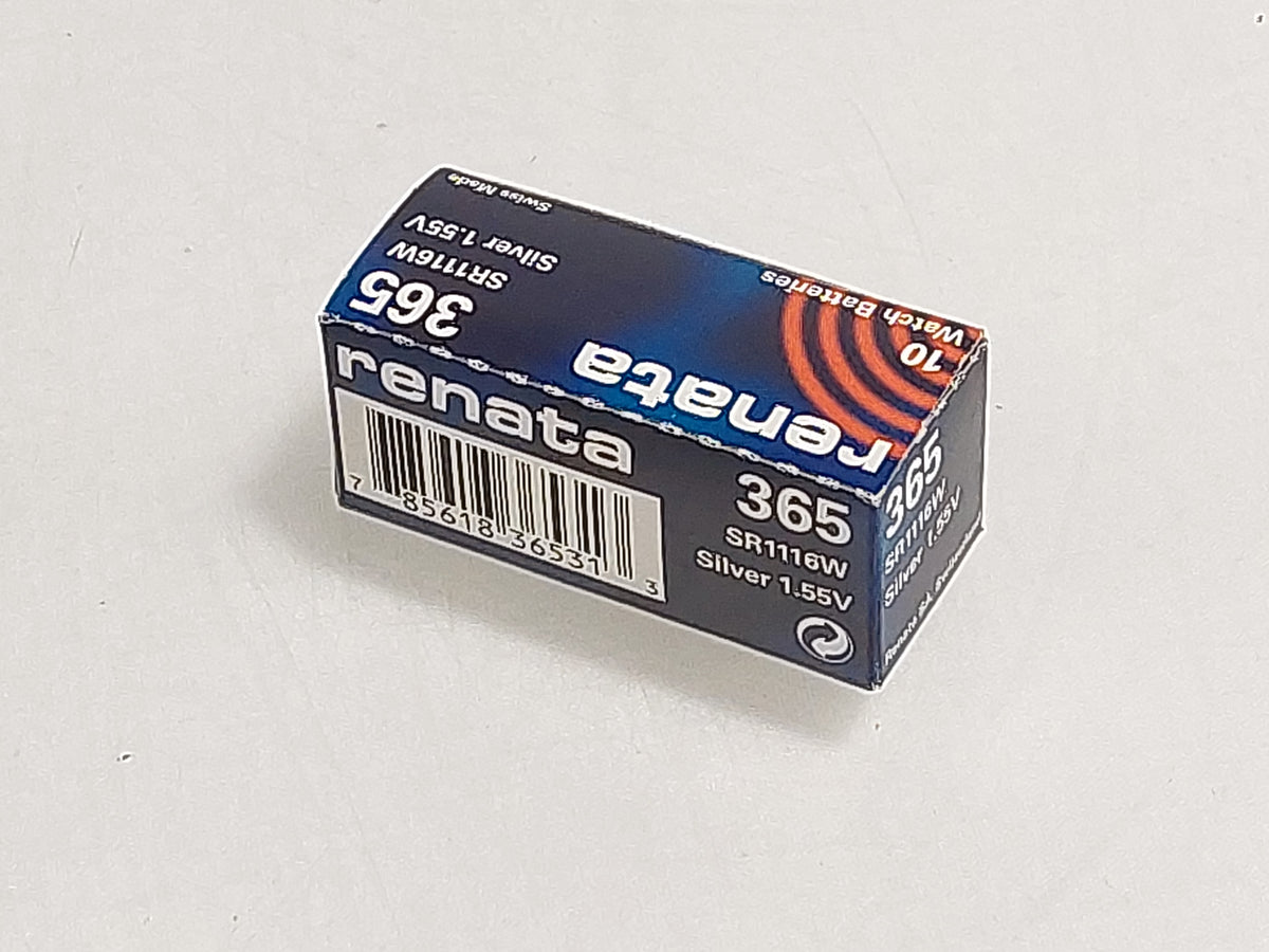 Renata 365 SR1116W 1.55V Silver Oxide Watch Batteries 10 Pack New