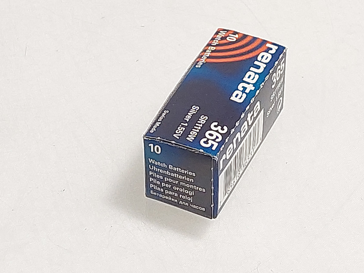 Renata 365 SR1116W 1.55V Silver Oxide Watch Batteries 10 Pack New