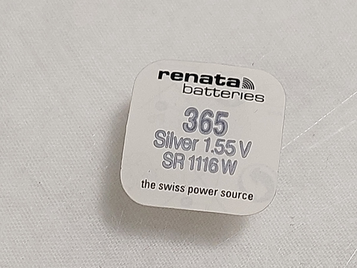 Renata 365 SR1116W 1.55V Silver Oxide Watch Batteries 10 Pack New