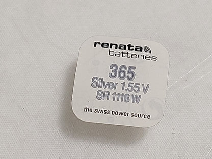 Renata 365 SR1116W 1.55V Silver Oxide Watch Batteries 10 Pack New