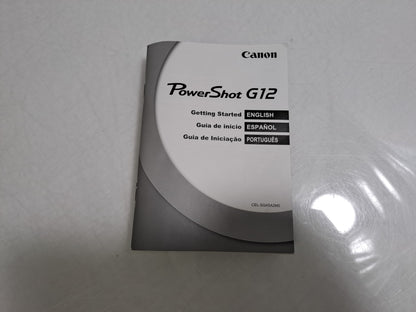 Canon PowerShot G12 10MP CCD 5x Optical Zoom Vari-Angle Digital Camera UNTESTED