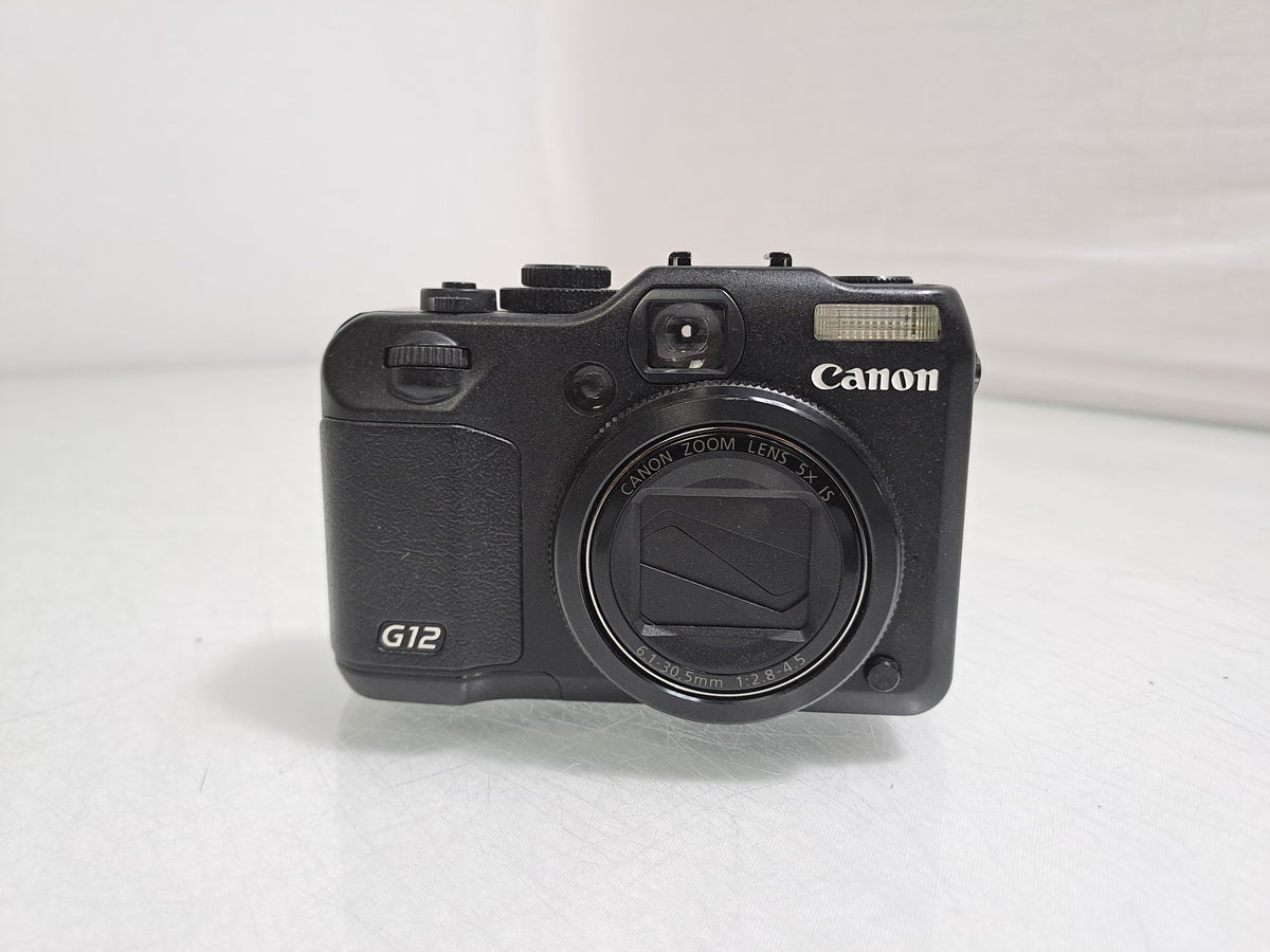 Canon PowerShot G12 10MP CCD 5x Optical Zoom Vari-Angle Digital Camera UNTESTED