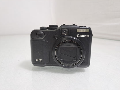 Canon PowerShot G12 10MP CCD 5x Optical Zoom Vari-Angle Digital Camera UNTESTED