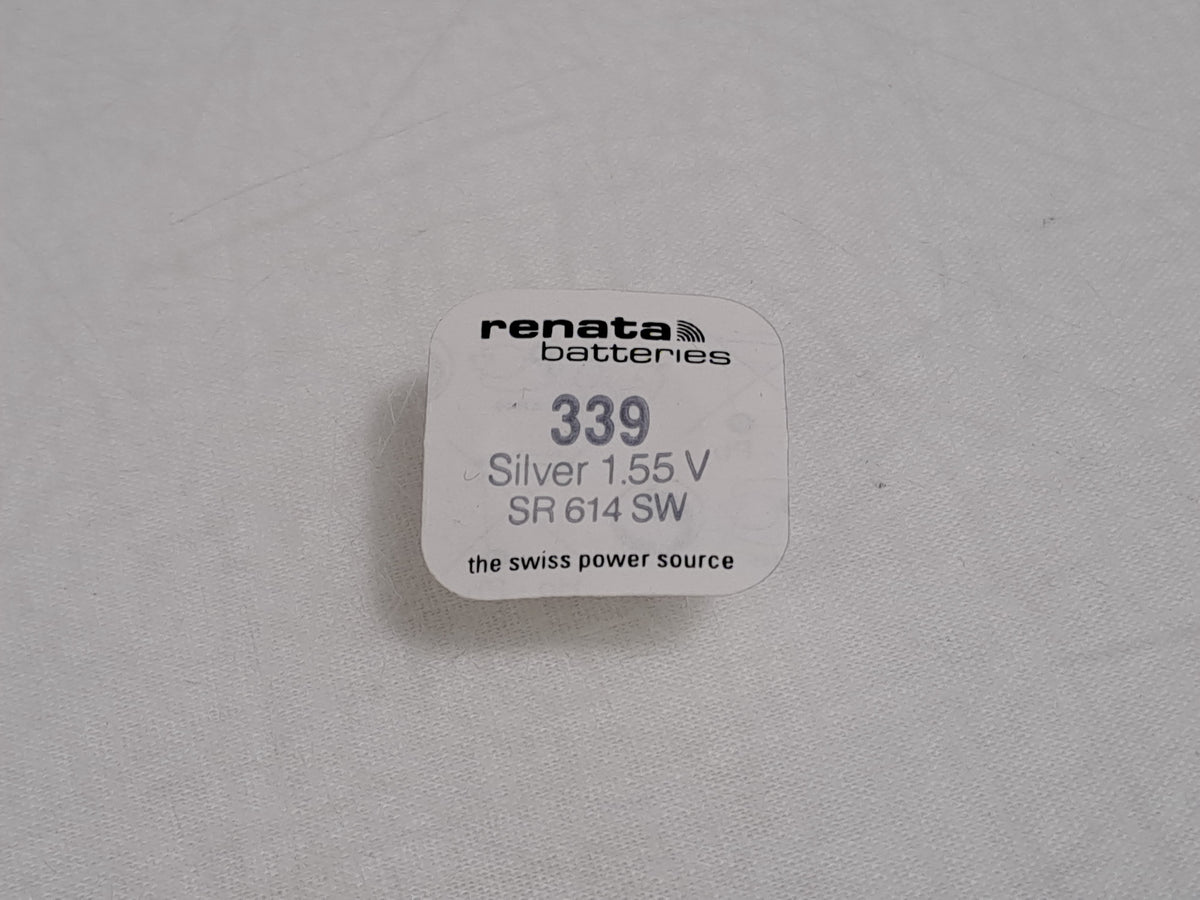 Renata 339 SR614SW 1.55V Silver Oxide Watch Batteries x5