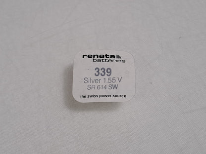 Renata 339 SR614SW 1.55V Silver Oxide Watch Batteries x5