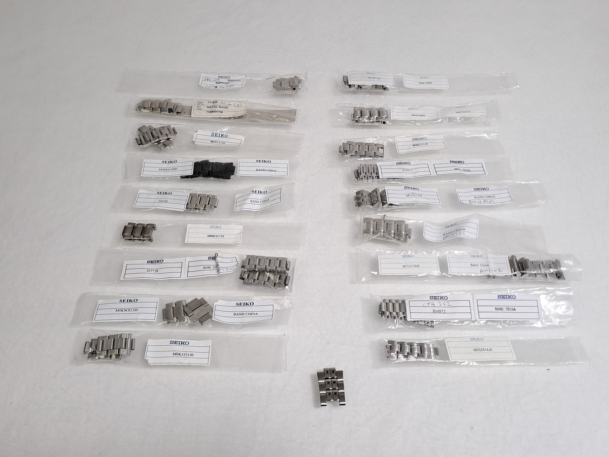 Seiko Watch Bracelet Replacement Links Mixed Job Lot - 18 References + 1