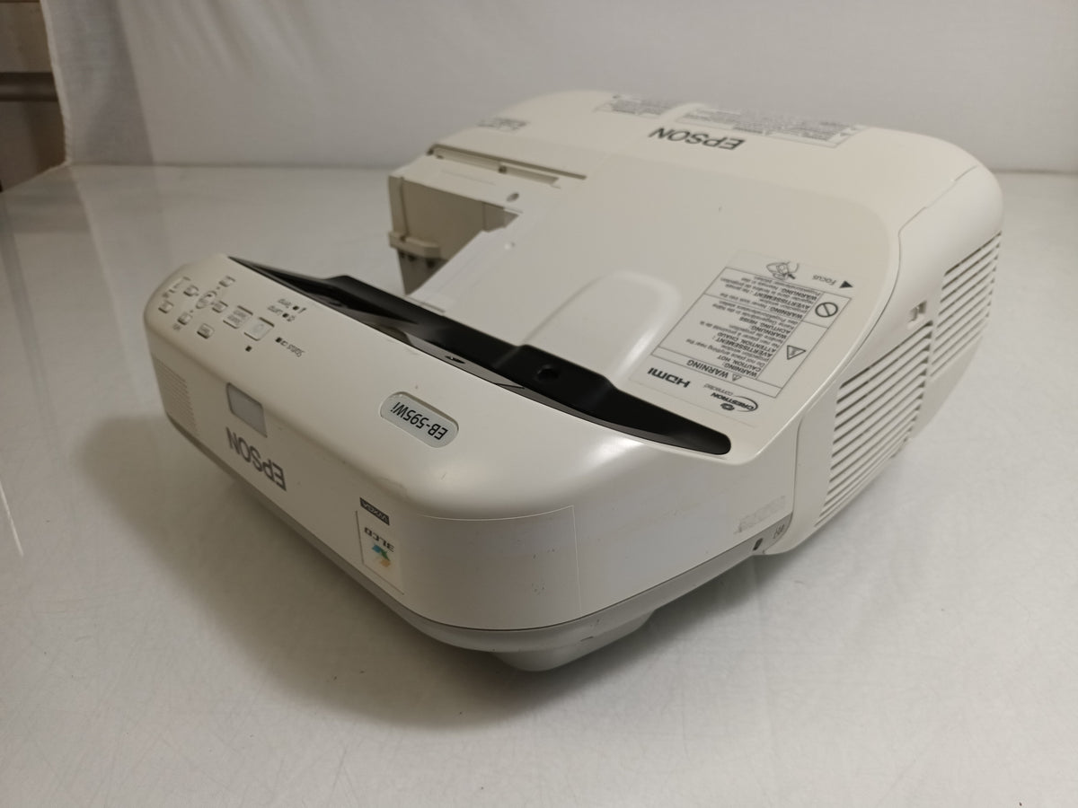 Epson EB-595Wi H599B WXGA 3300lm Ultra Short Throw Projector 1695h No Port Cover