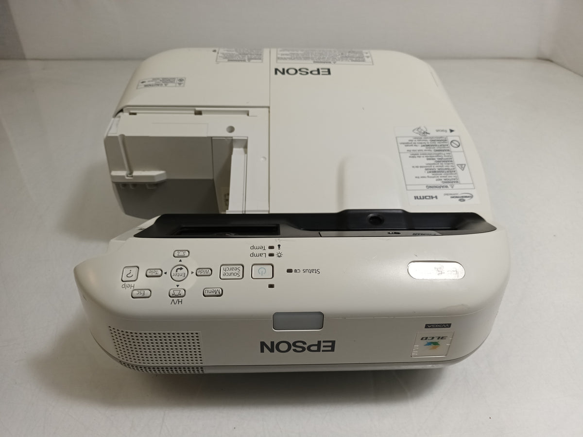 Epson EB-595Wi H599B WXGA 3300lm Ultra Short Throw Projector 1695h No Port Cover