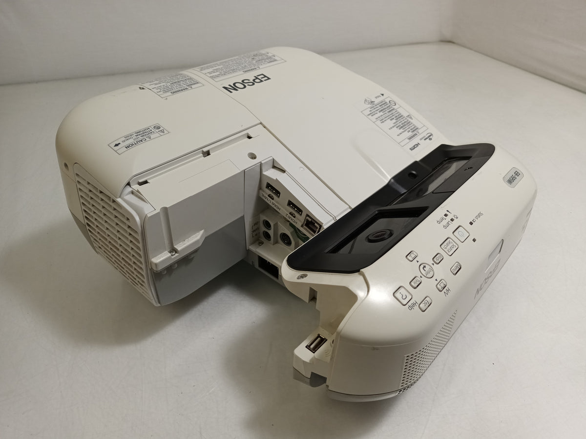 Epson EB-595Wi H599B WXGA 3300lm Ultra Short Throw Projector 1695h No Port Cover