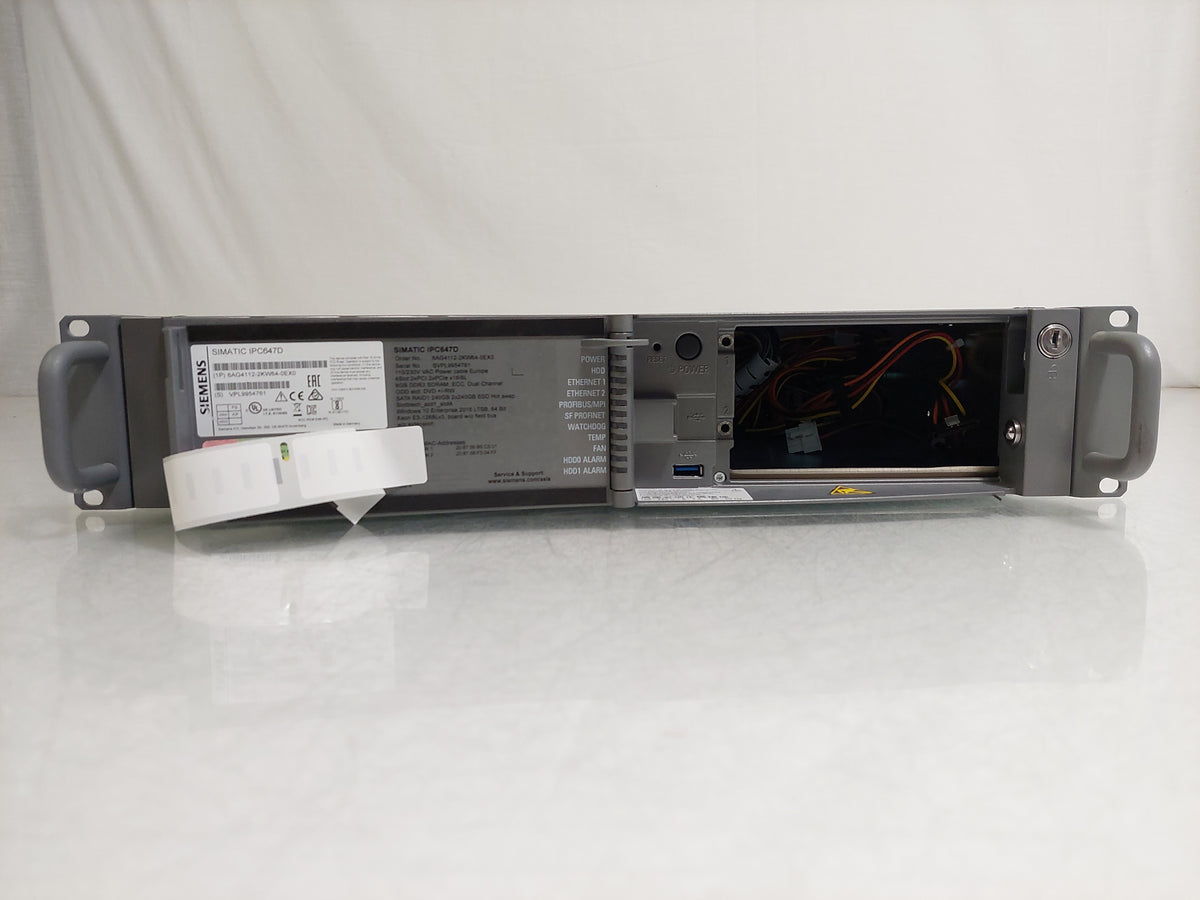 Siemens SIMATIC IPC647D 2U Industrial Rack PC Xeon E3-1268L v3 8GB No HDD