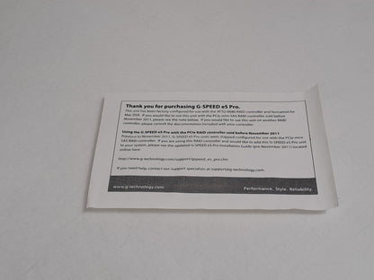 G-Technology G-SPEED eS Pro 0G02058 4-Bay mini-SAS RAID Enclosure No HDDs
