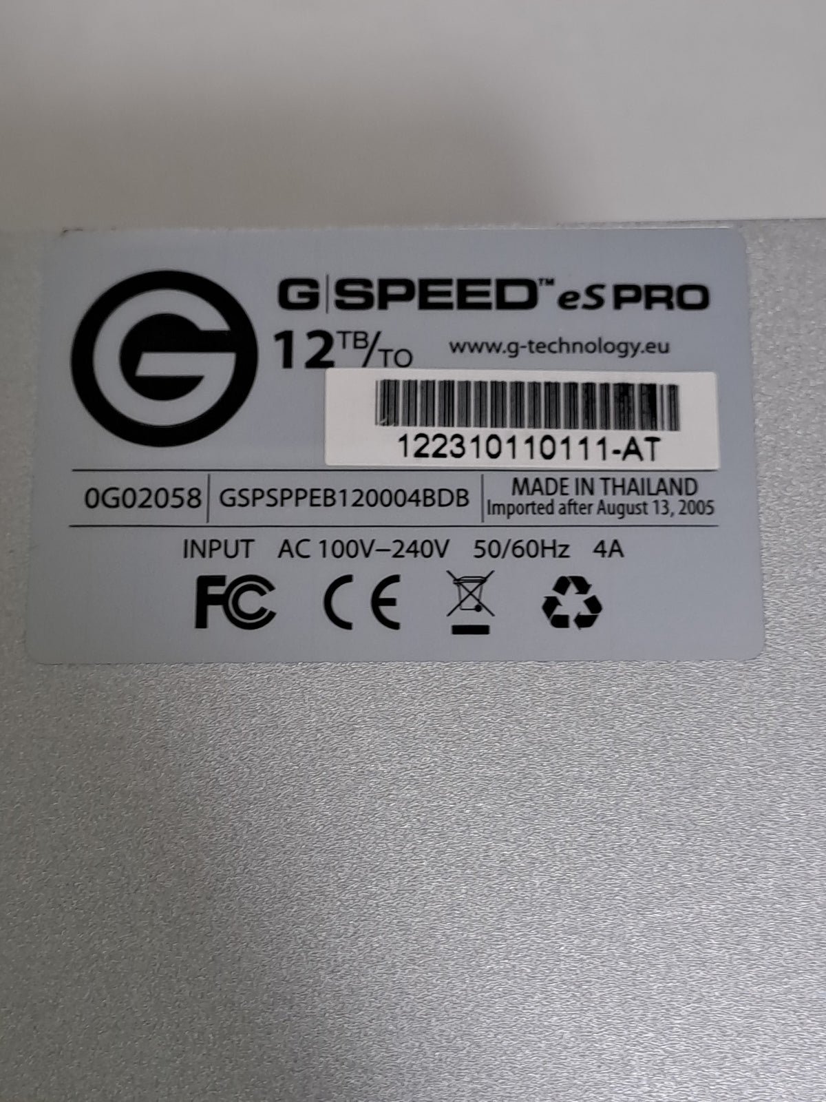 G-Technology G-SPEED eS Pro 0G02058 4-Bay mini-SAS RAID Enclosure No HDDs