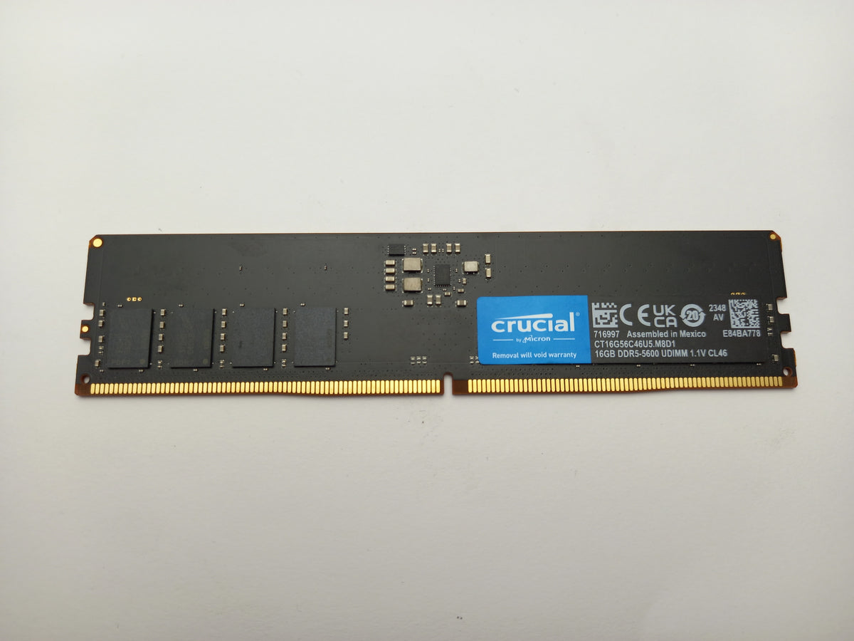 Crucial 16GB DDR5 5600 MHz PC5-44800 Desktop RAM Module CT16G56C46U5.M8D1