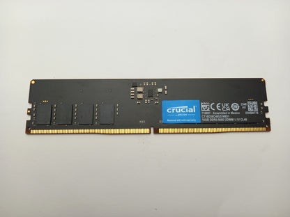 Crucial 16GB DDR5 5600 MHz PC5-44800 Desktop RAM Module CT16G56C46U5.M8D1