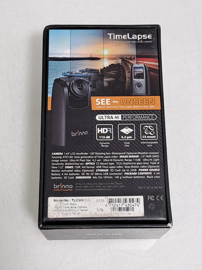 Brinno TLC200 Pro HDR 720p Time Lapse Camera 32GB SD Card Tested Boxed