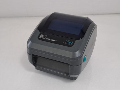 Zebra GK420d 4in 203dpi Direct Thermal Barcode Label Printer Tested No PSU