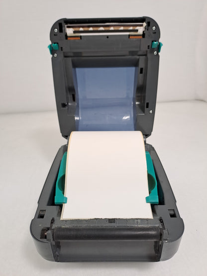 Zebra GK420d 4in 203dpi Direct Thermal Barcode Label Printer Tested No PSU
