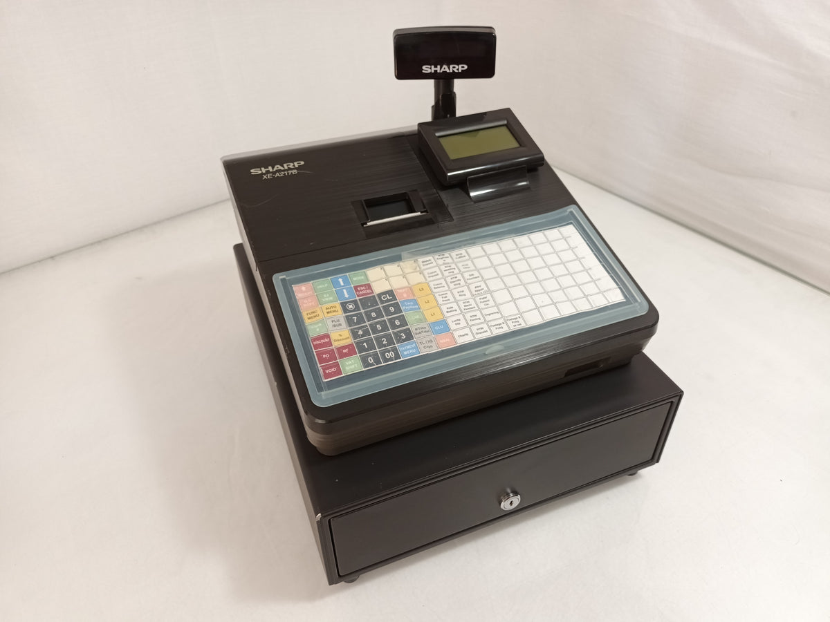Sharp XE-A217B Electronic Cash Register Till Thermal Printer No Key/SD Card